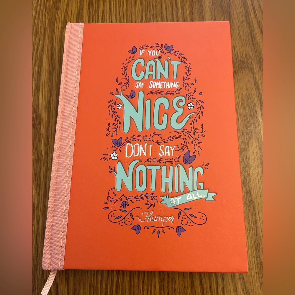 Disney Wisdom Limited Edition Journal 8th in Series Thumper Quote from Bambi